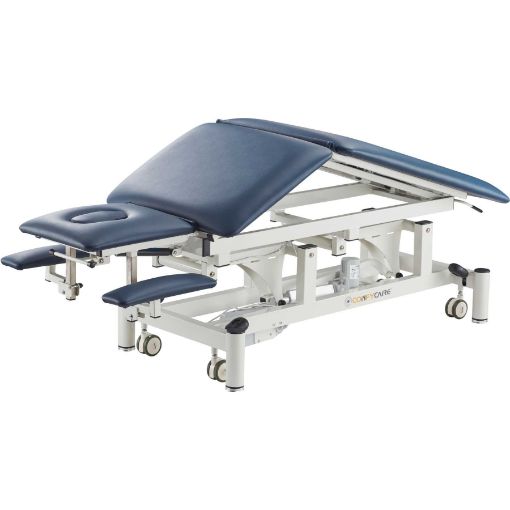 Picture of OPC 5 SECTION TREATMENT TABLE BLUE WITH POSTURAL DRAINAGE