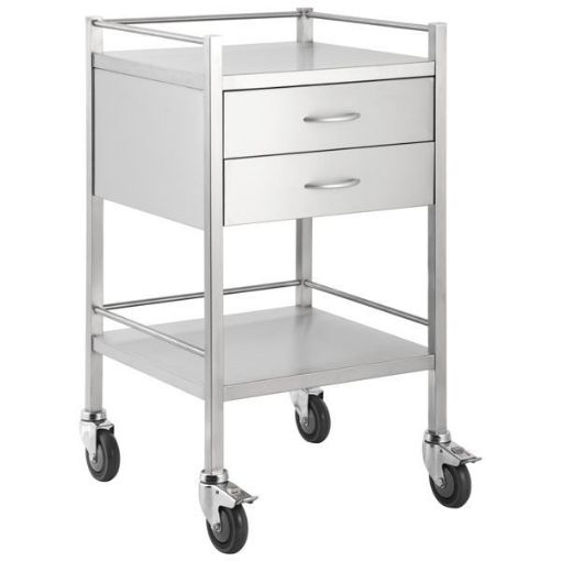 Picture of SINGLE STAINLESS STEEL TROLLEY