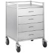 Picture of SINGLE STAINLESS STEEL TROLLEY