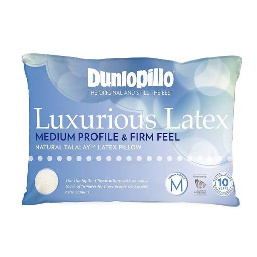 Picture of DUNLOPILLO MEDIUM PROFILE & FIRM FEEL NATURAL TALALAY LATEX PILLOW