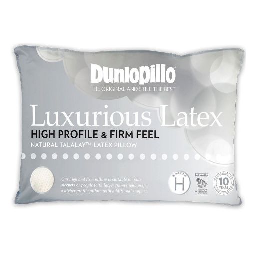 Picture of DUNLOPILLO HIGH PROFILE & FIRM FEEL NATURAL TALALAY LATEX PILLOW