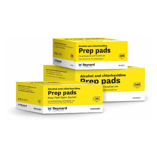 Picture of REYNARD ALCOHOL CHLORHEXIDINE PREP PADS