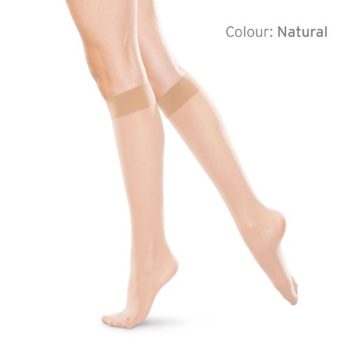 Picture of THERAFIRM KNEE HIGH COMPRESSION STOCKINGS 15-20MMHG