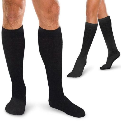 Picture of THERAFIRM CORE-SPUN SUPPORT SOCK 15-20mmHg