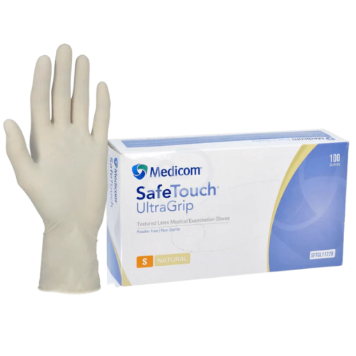 Picture of SAFETOUCH ULTRAGRIP LATEX GLOVES POWDER FREE 