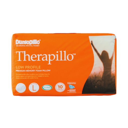 Picture of Therapillo Memory Foam Low Profile & Firm Feel Pillow