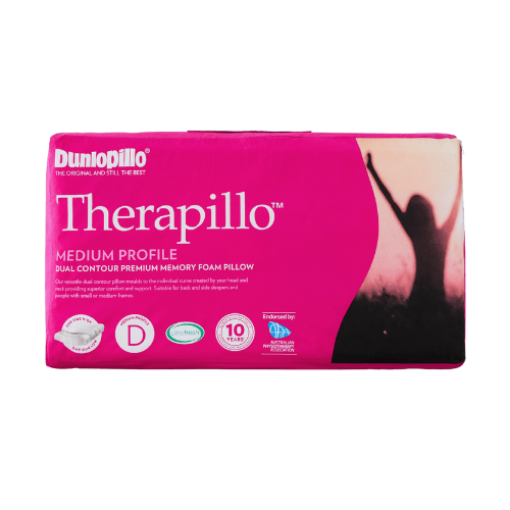 Picture of Therapillo Memory Foam Dual Contour Medium Profile & Firm Feel Pillow